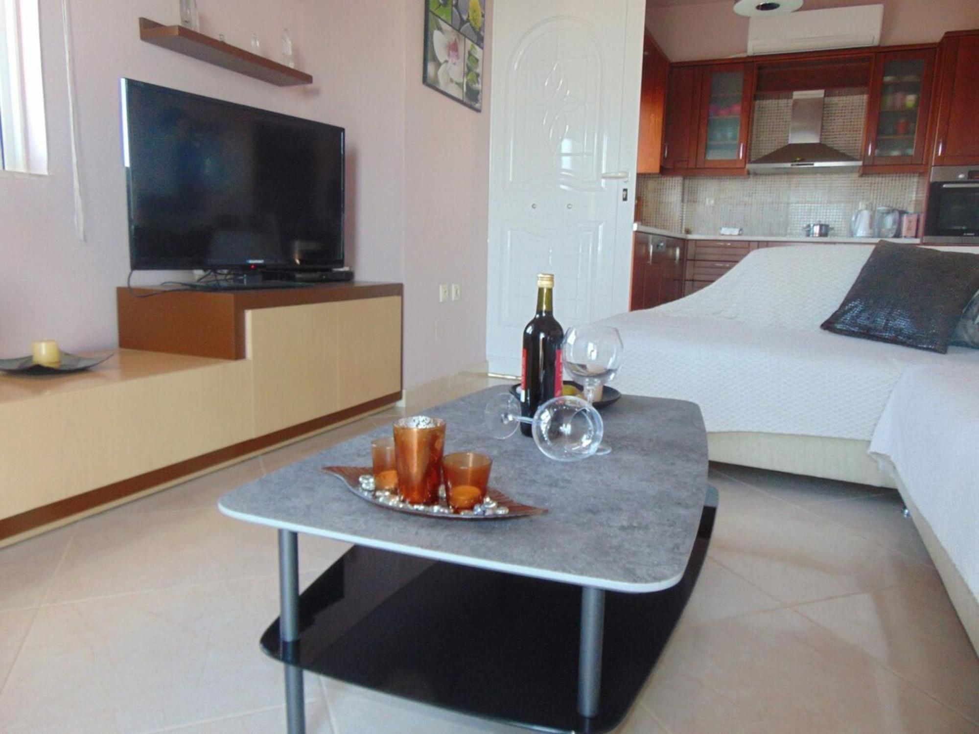 Comfy Beachfront Litinas Casa With Seaview Chrissi Akti Chania Exterior foto
